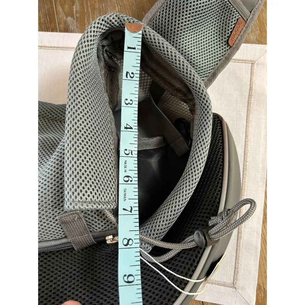 Yudodo Gray Pet Carrier Shoulder Bag Mesh Breathable Size Small
